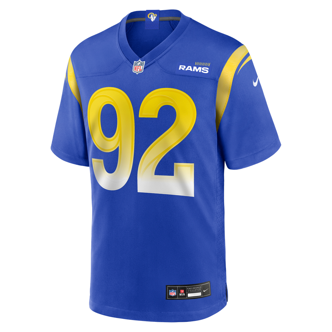 Los Angeles Rams Harrison Mevis Royal Team Game Jersey