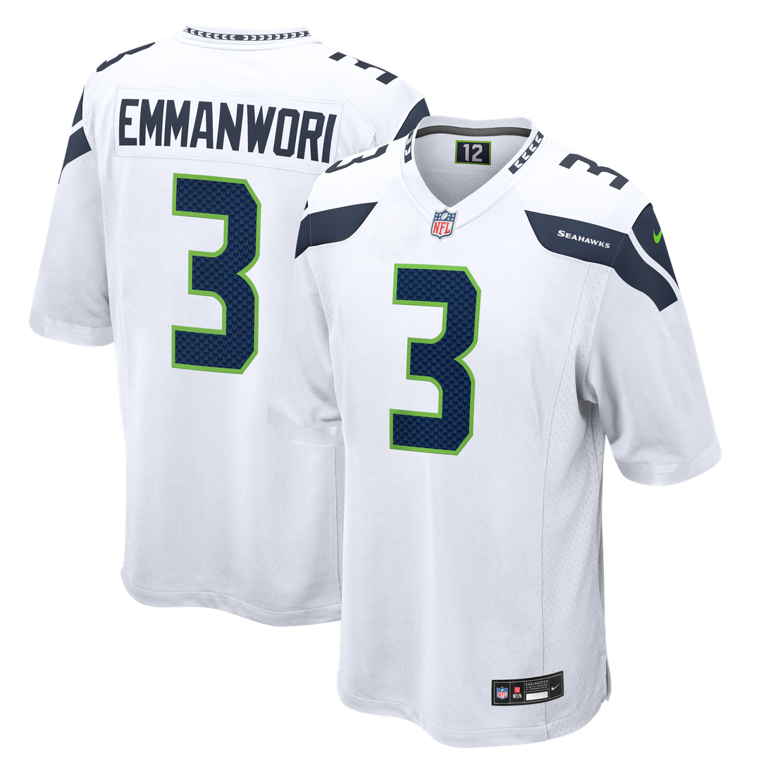 Seattle Seahawks Nick Emmanwori White Game Jersey