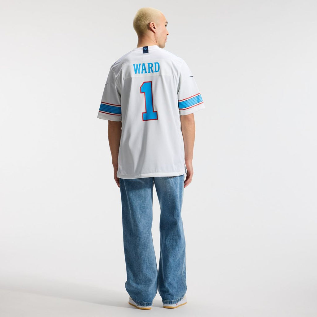 Tennessee Titans Cameron Ward Light Blue Game Jersey