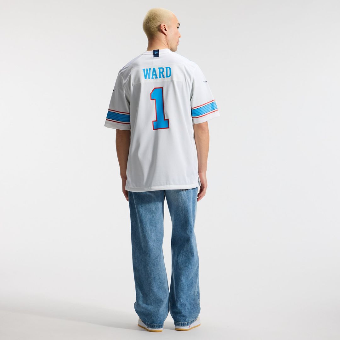 Tennessee Titans Cameron Ward Light Blue Game Jersey
