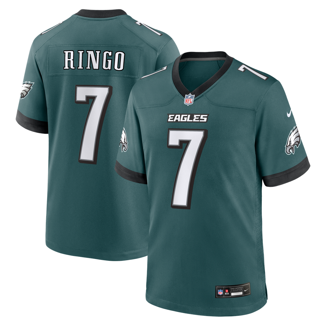 Philadelphia Eagles Kelee Ringo Midnight Green Team Game Jersey