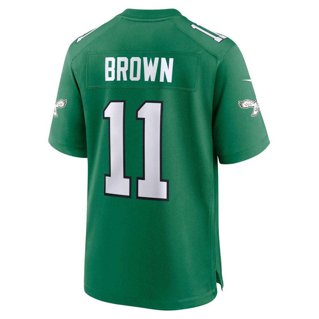 Philadelphia Eagles A.J. Brown Midnight Green Team Game Jersey