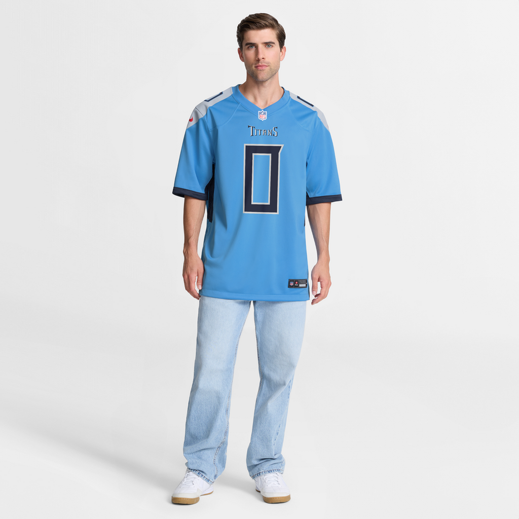 Tennessee Titans Calvin Ridley Navy Game Player Jersey