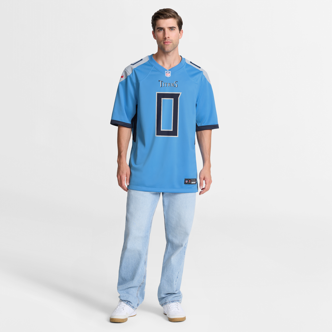 Tennessee Titans Calvin Ridley Navy Game Player Jersey