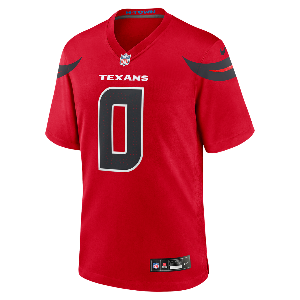 Houston Texans Azeez Al-Shaair Red Alternate Game Jersey