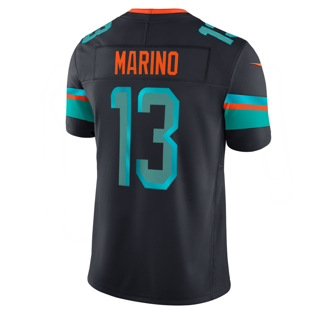 Miami Dolphins Dan Marino Navy Rivalries Collection Stitched Limited Jersey