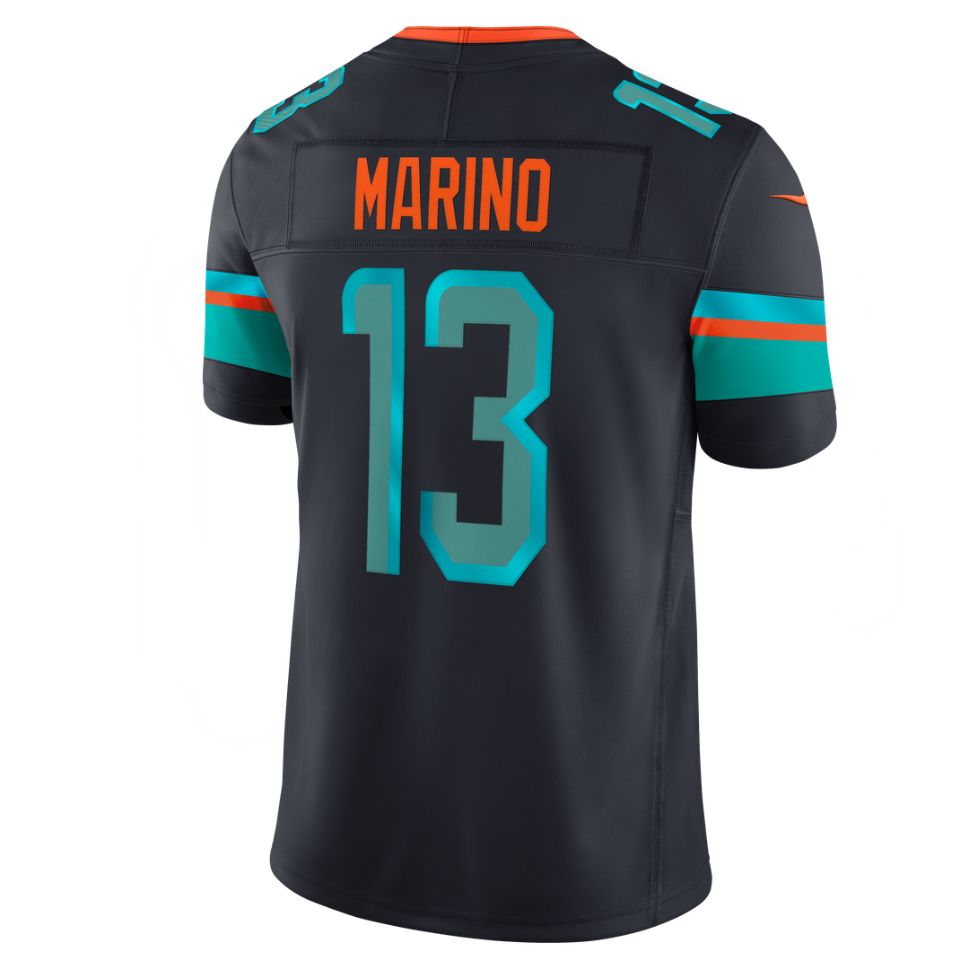 Miami Dolphins Dan Marino Navy Rivalries Collection Stitched Limited Jersey