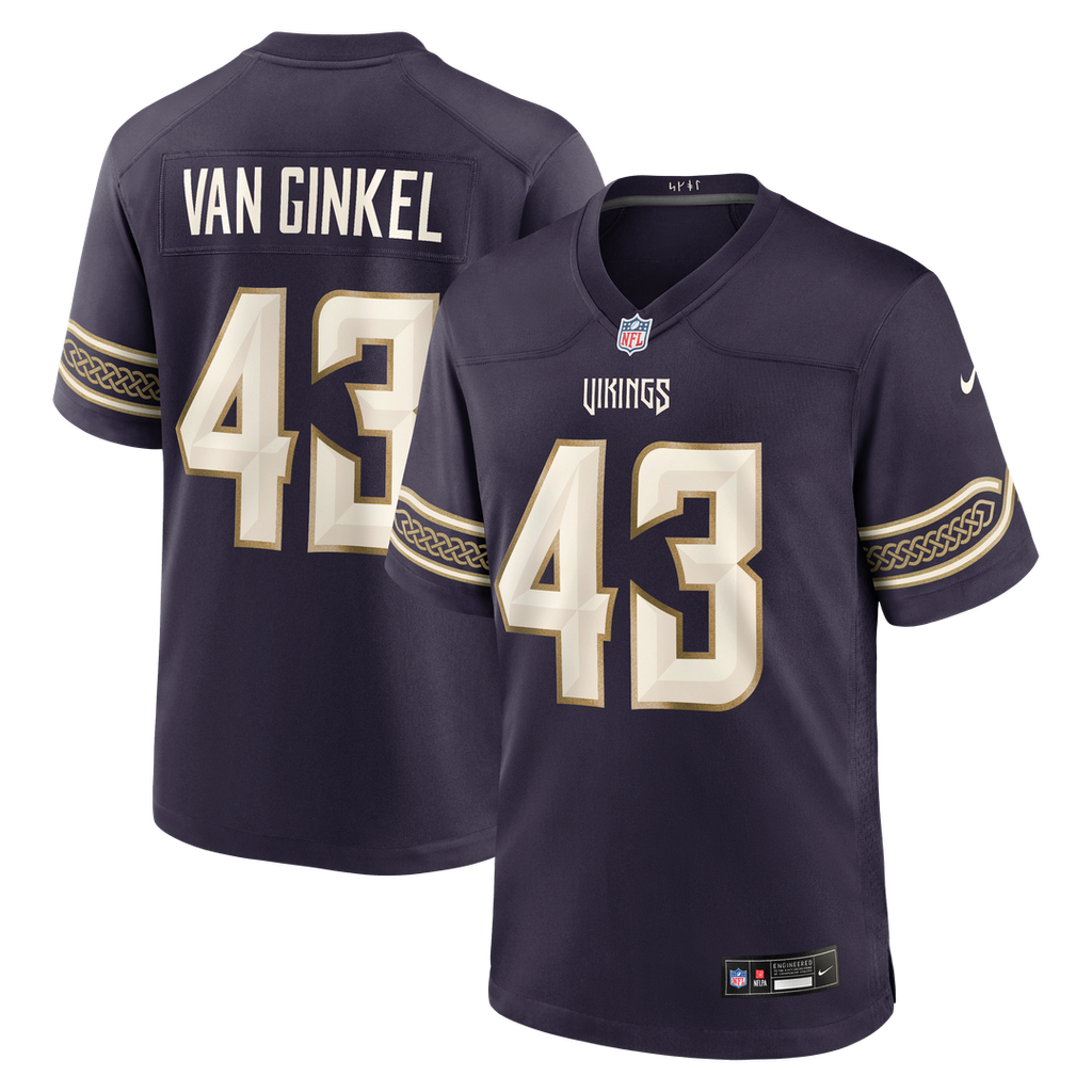 Minnesota Vikings Andrew Van Ginkel Purple 2026 Rivalries Collection Game Jersey