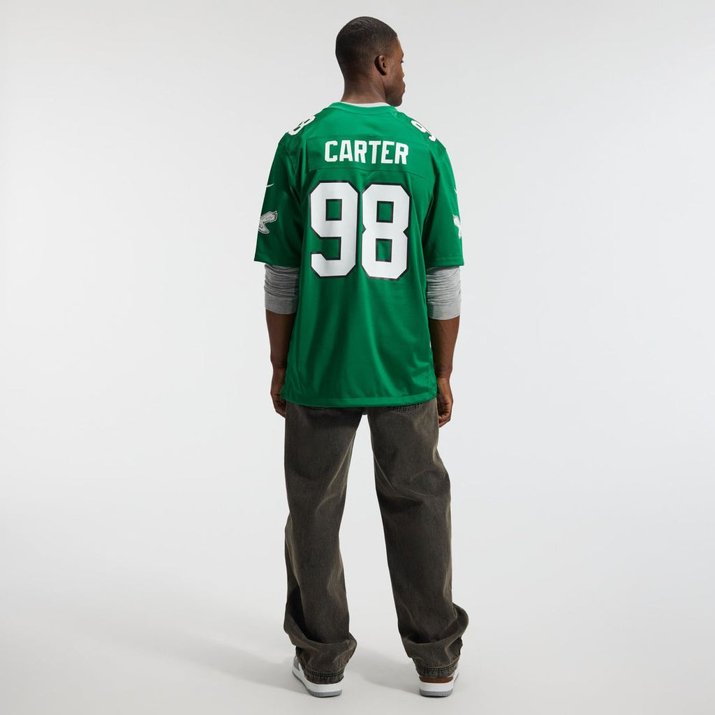 Philadelphia Eagles Jalen Carter Midnight Green Team Game Jersey