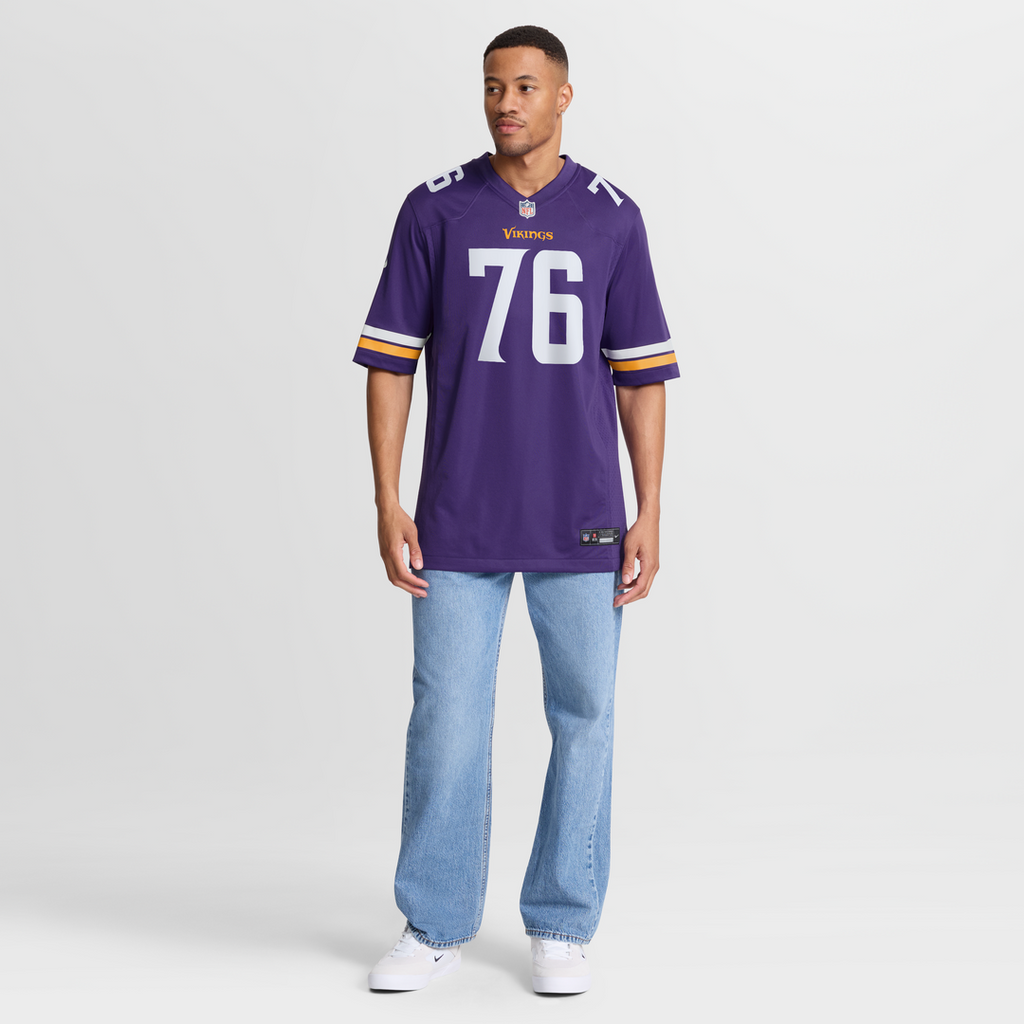 Minnesota Vikings Will Fries Purple Team Game Jersey
