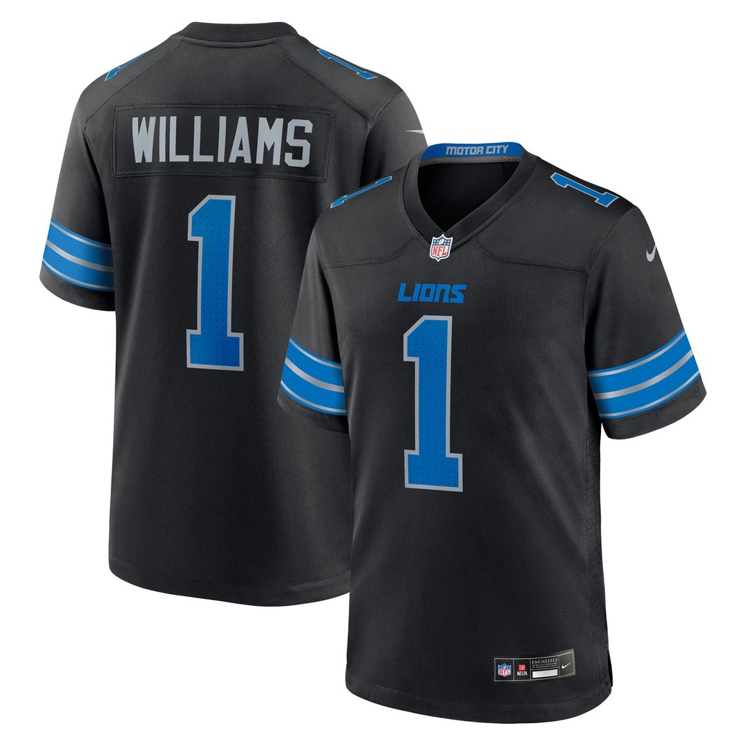 Detroit Lions Jameson Williams Blue Game Player Jersey