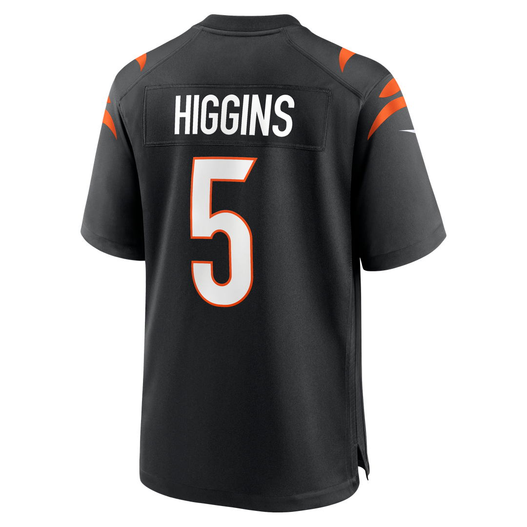 Cincinnati Bengals Tee Higgins White Game Jersey