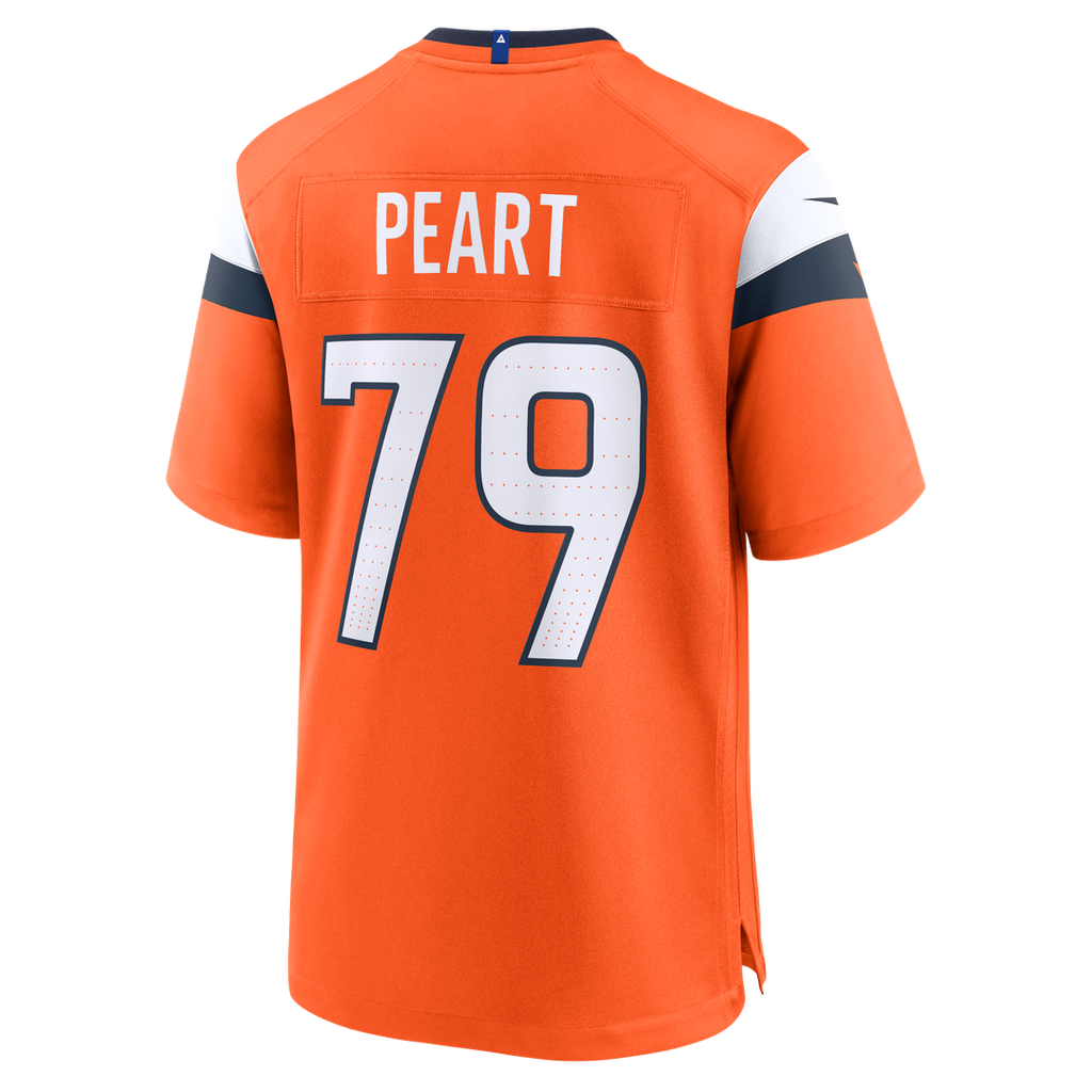 Denver Broncos Matt Peart Orange Team Game Jersey
