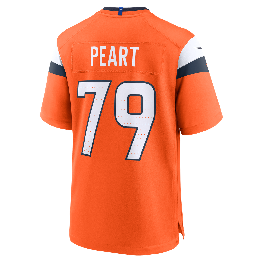 Denver Broncos Matt Peart Orange Team Game Jersey