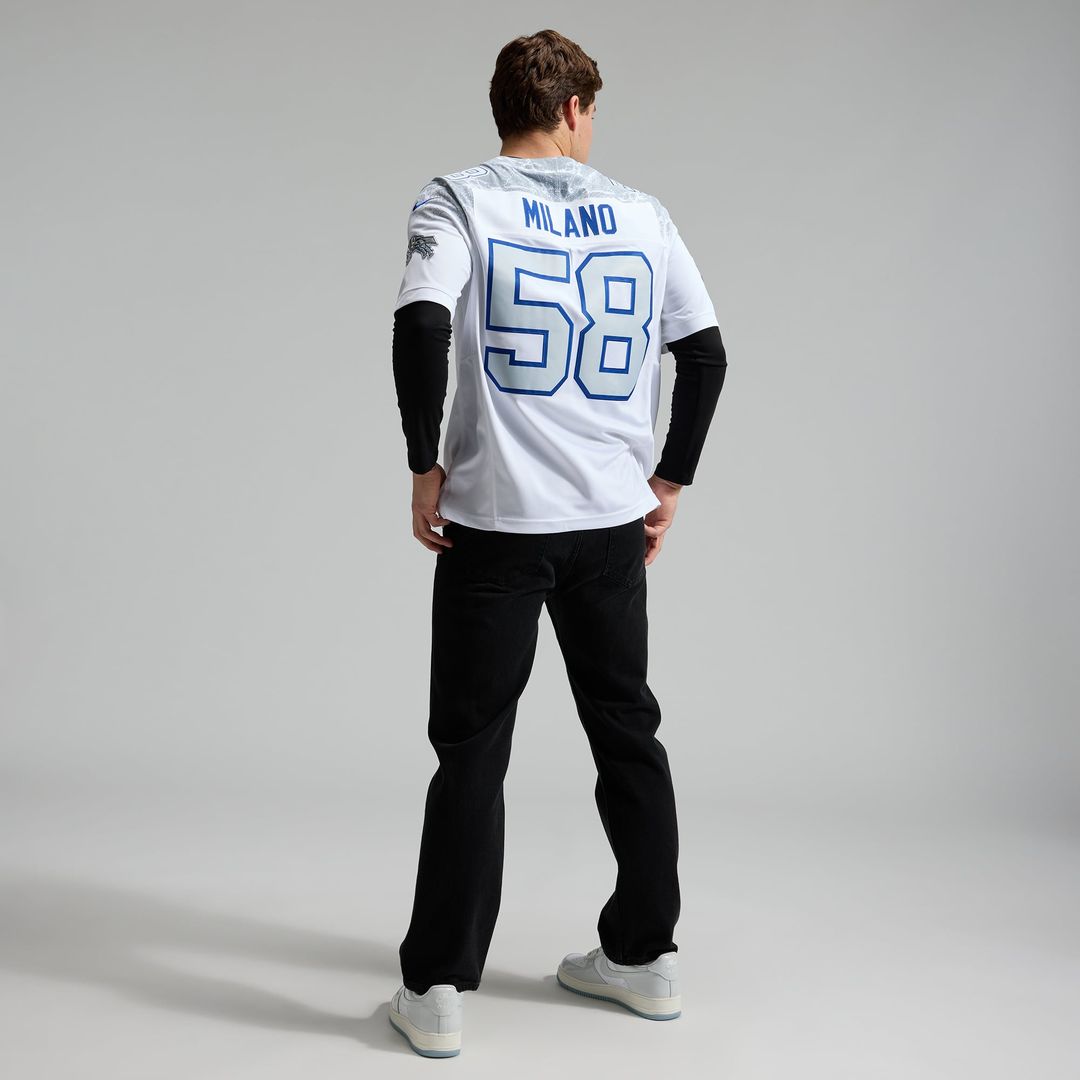 Buffalo Bills Matt Milano White Rivalries Collection Stitched Limited Jersey