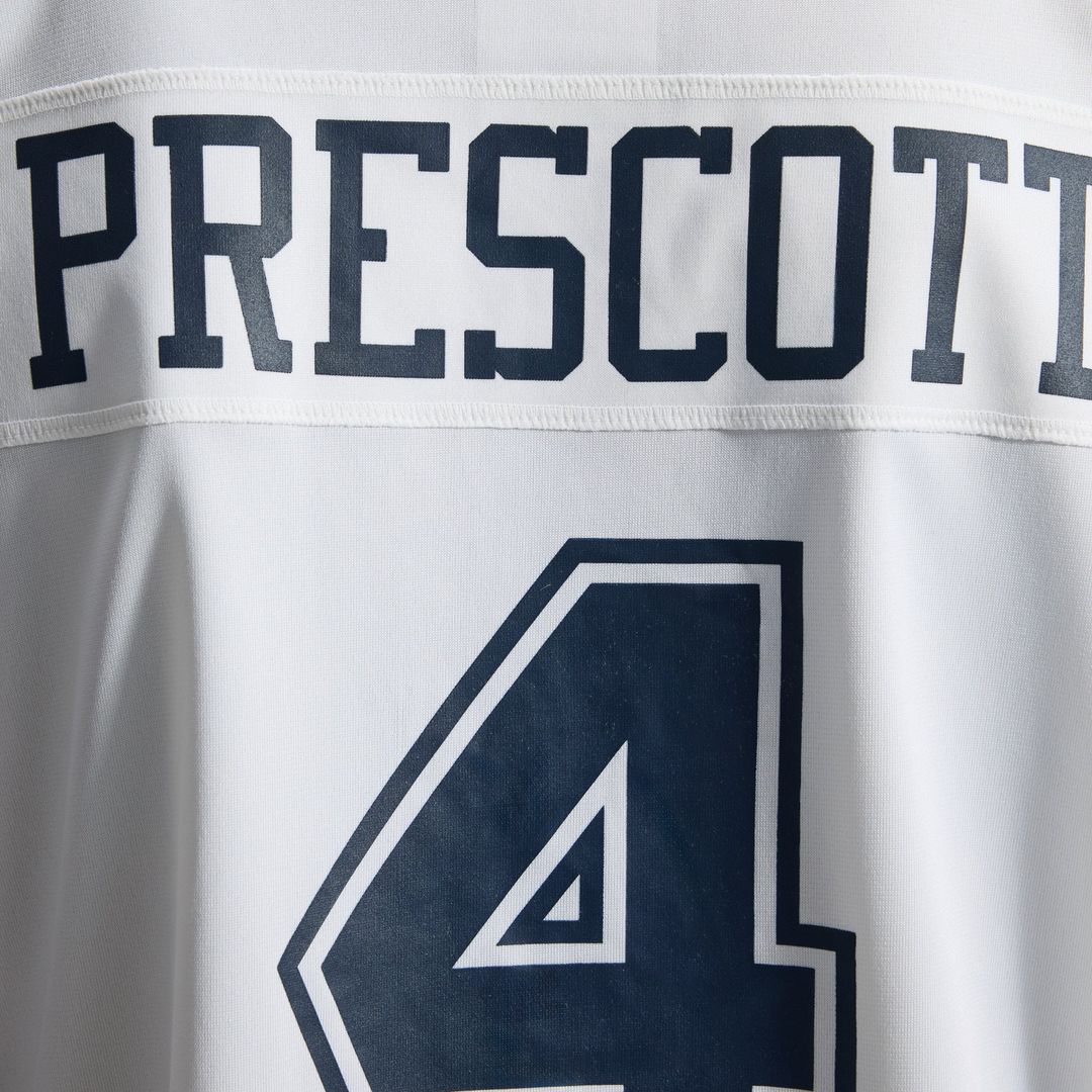 Dallas Cowboys Dak Prescott White Alternate Game Team Jersey