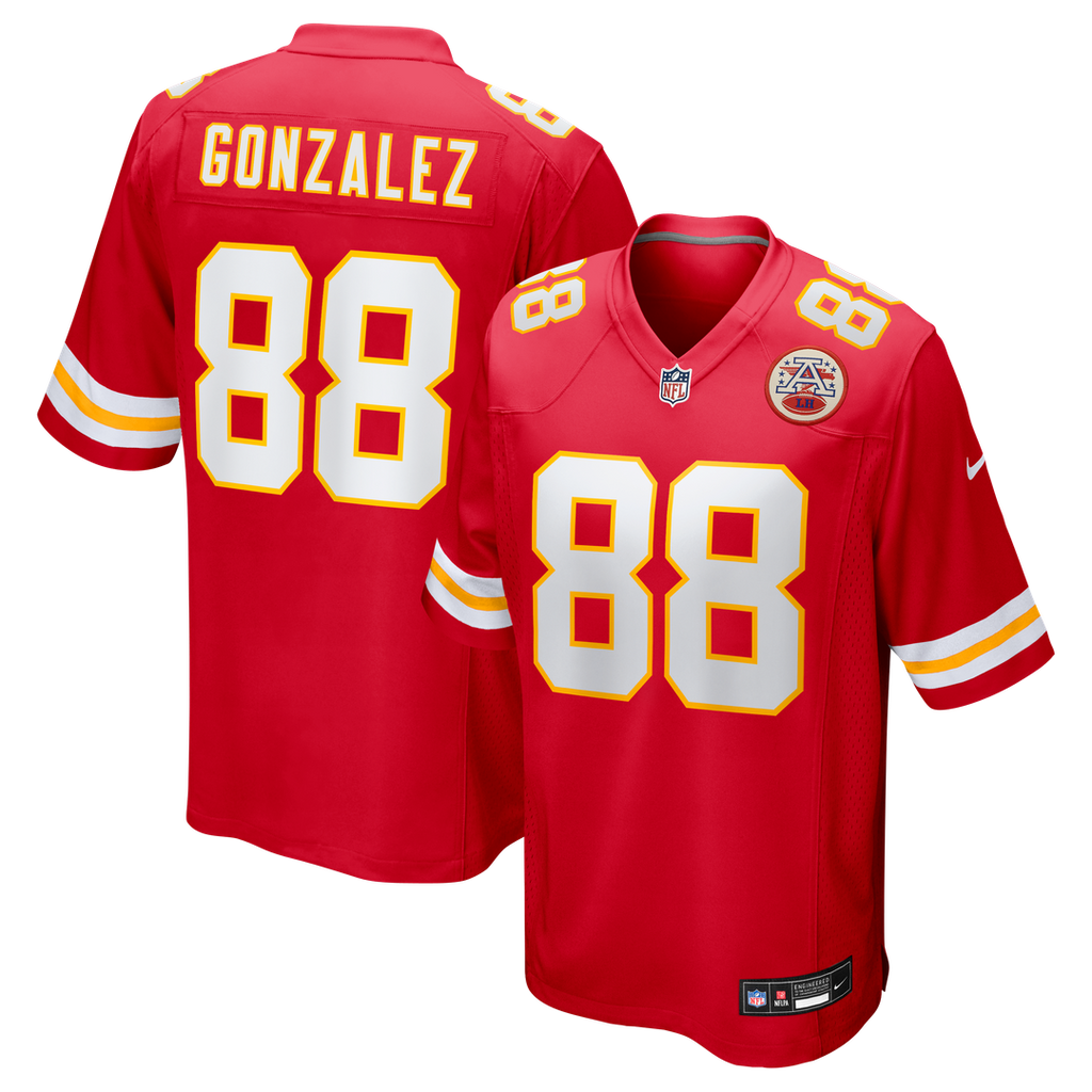 Kansas City Chiefs Tony Gonzalez Red Game Retired Player Jersey