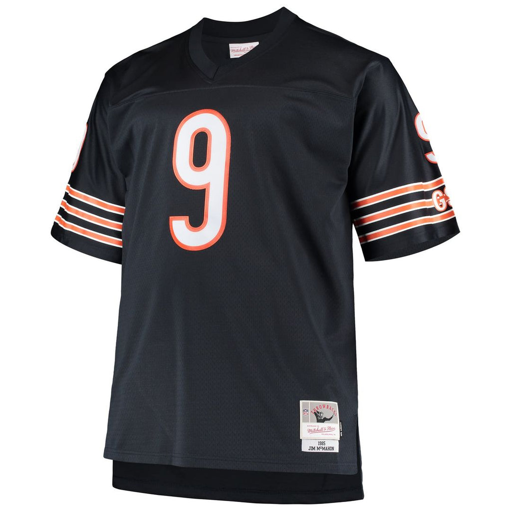Chicago Bears Jim McMahon Mitchell & Ness Navy Big & Tall 1985 Retired Player Replica Jersey