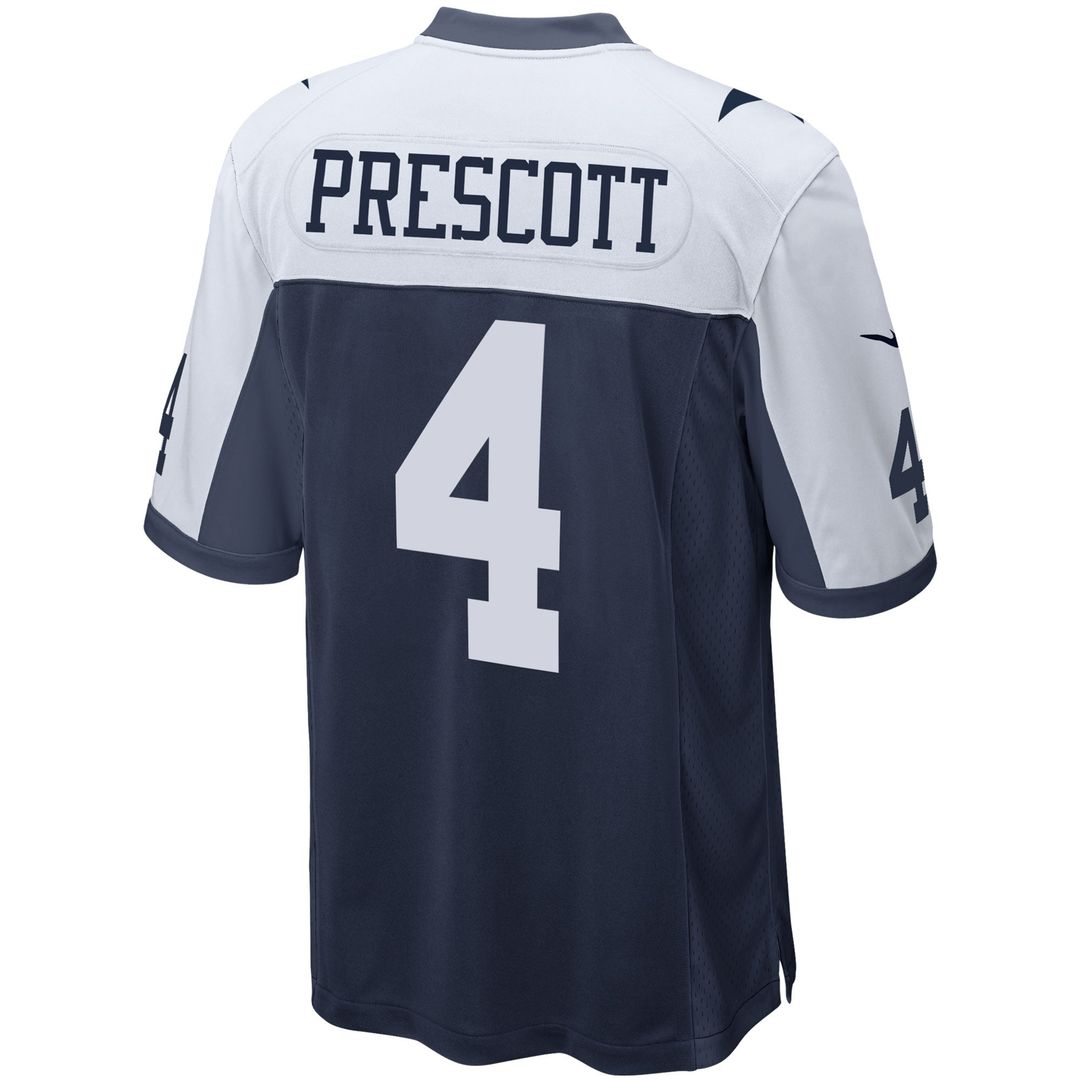 Dallas Cowboys Dak Prescott White Alternate Game Team Jersey