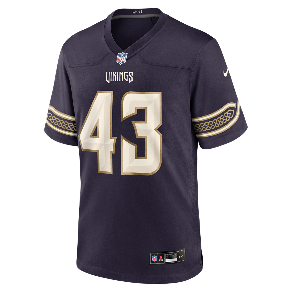 Minnesota Vikings Andrew Van Ginkel Purple 2026 Rivalries Collection Game Jersey