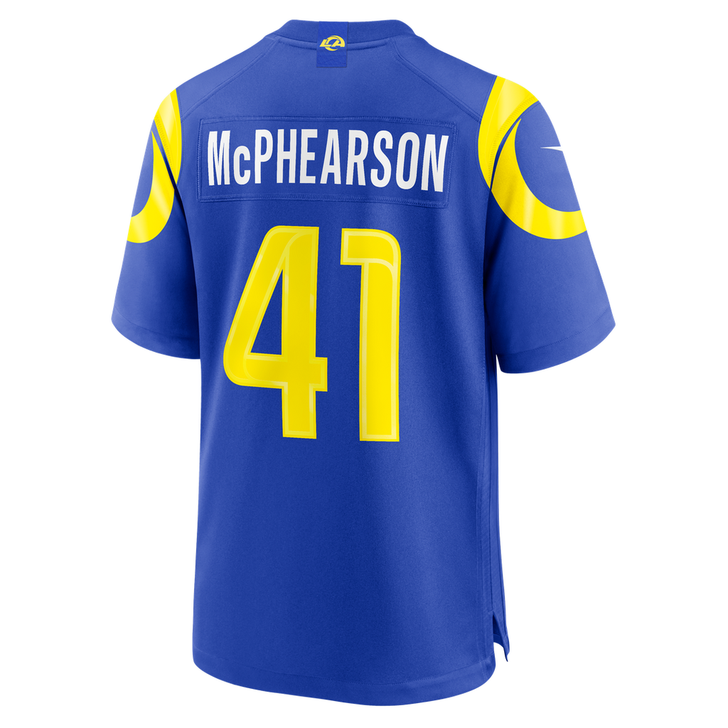 Los Angeles Rams Zech McPhearson Royal Team Game Jersey