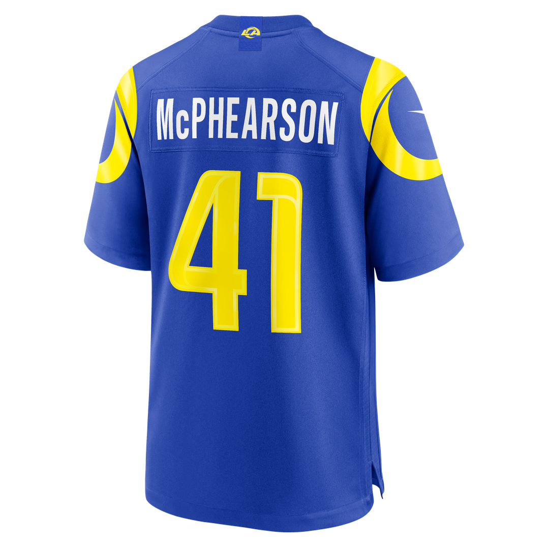 Los Angeles Rams Zech McPhearson Royal Team Game Jersey