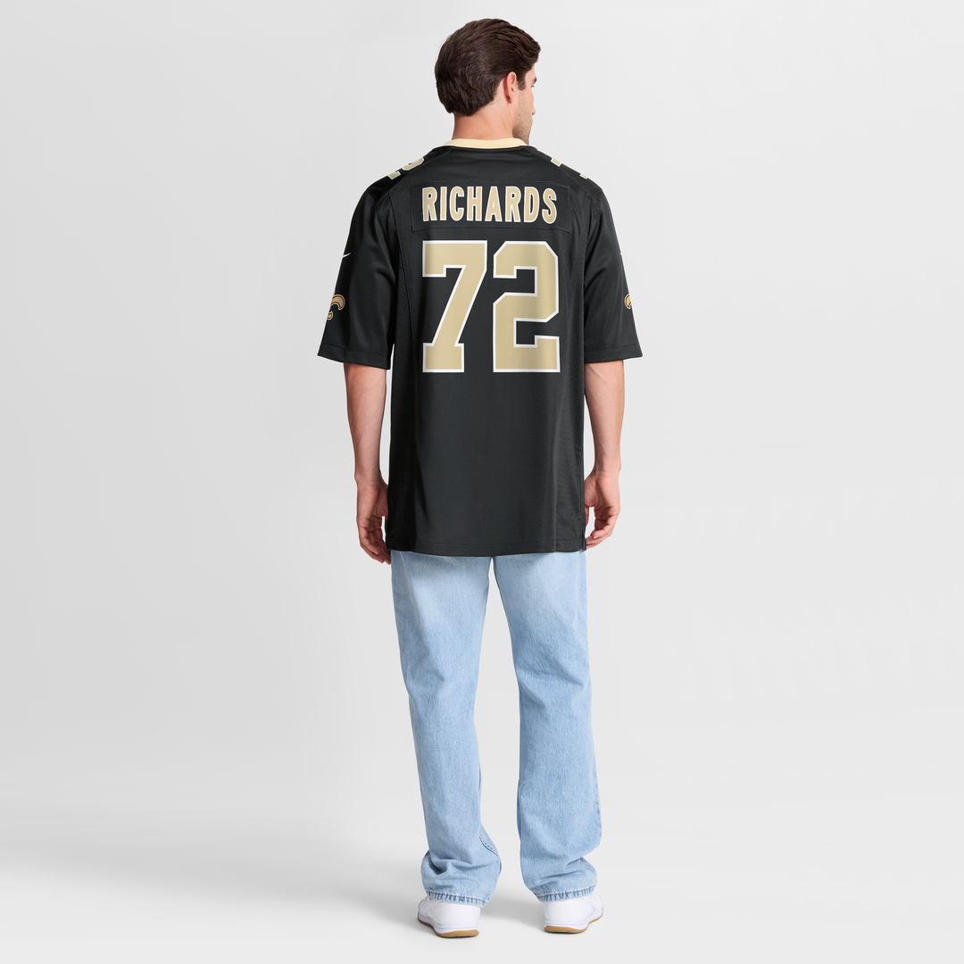 New Orleans Saints Asim Richards Black Team Game Jersey
