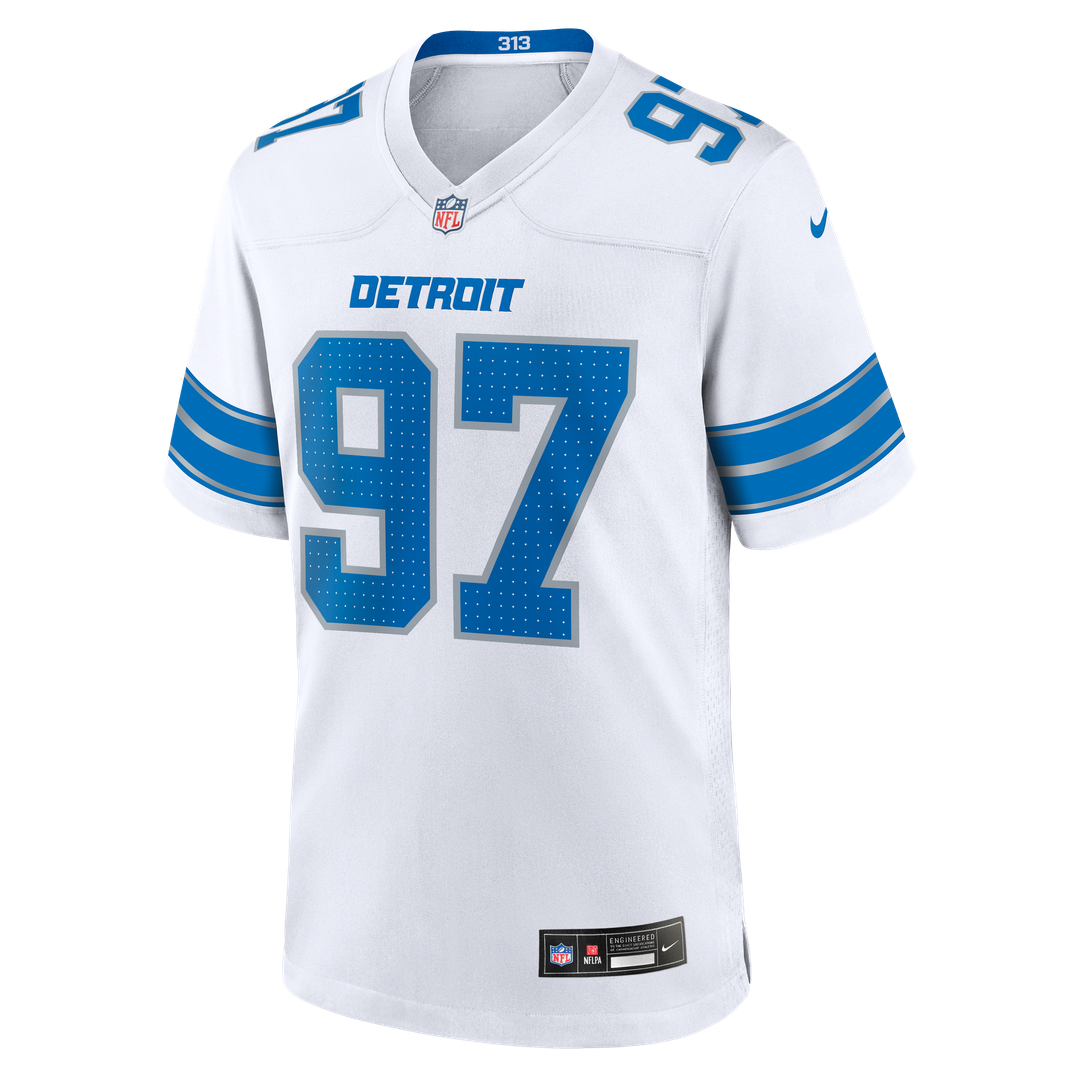 Detroit Lions Aidan Hutchinson Blue Game Jersey