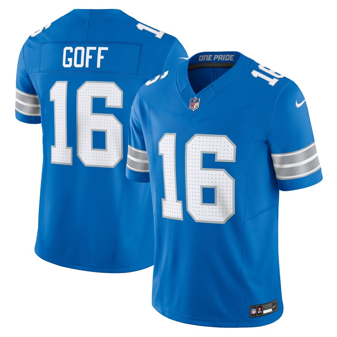 Detroit Lions Jared Goff Black Vapor F.U.S.E. Limited Jersey
