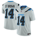 Detroit Lions Amon-Ra St. Brown Silver 2026 Rivalries Collection Stitched Limited Jersey