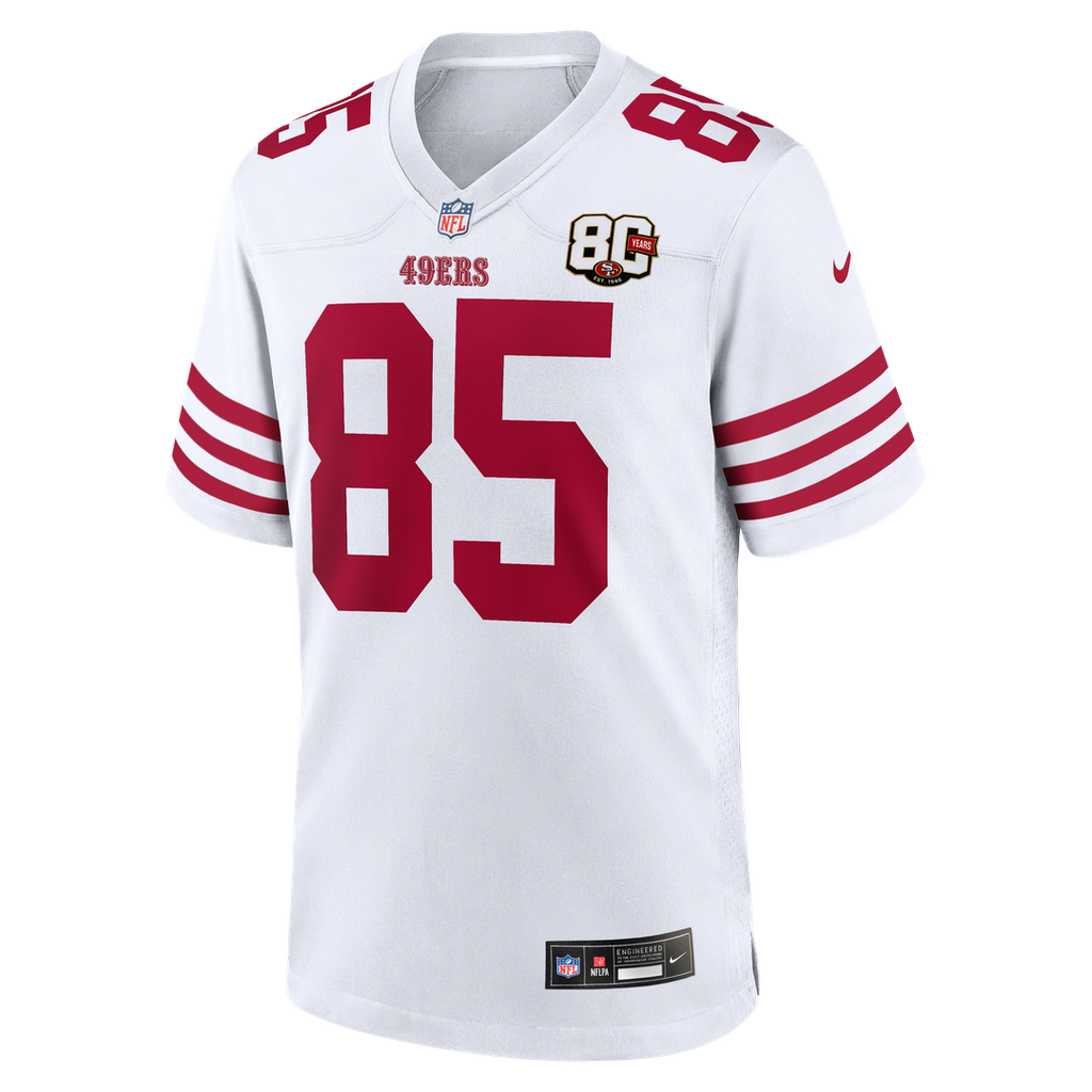 San Francisco 49ers George Kittle Scarlet 80th Anniversary Game Jersey
