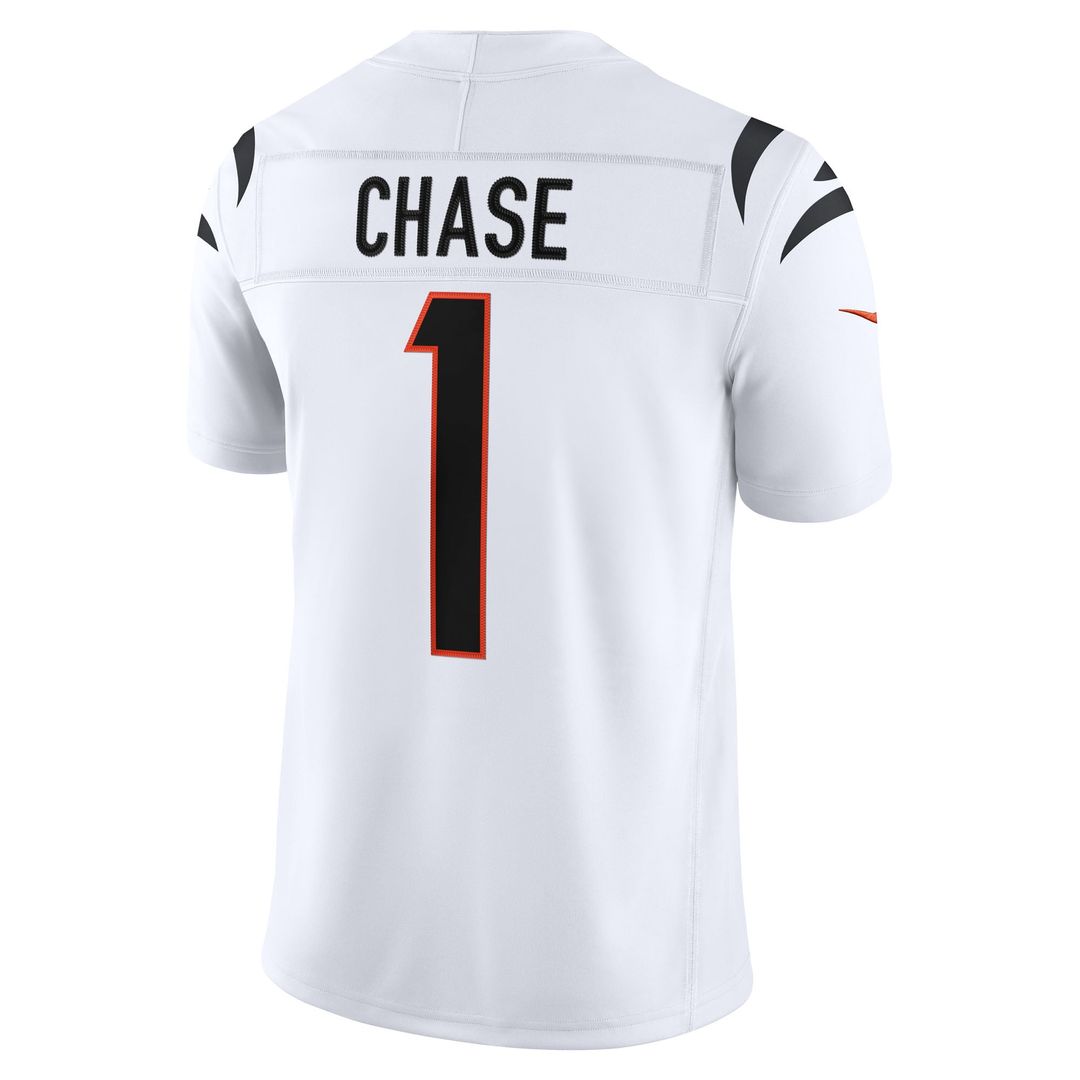 Cincinnati Bengals Ja'Marr Chase White Vapor F.U.S.E. Stitched Limited Jersey