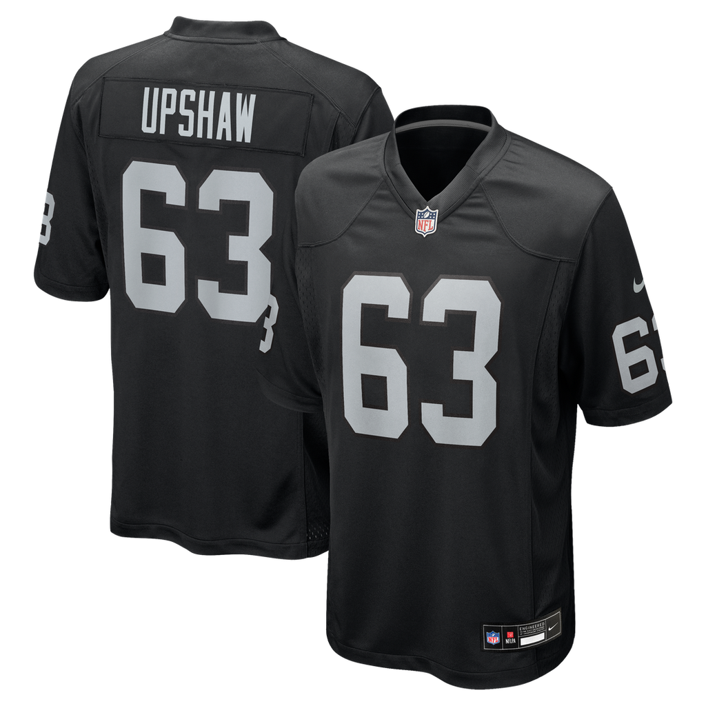 Las Vegas Raiders Gene Upshaw Black Game Retired Player Jersey