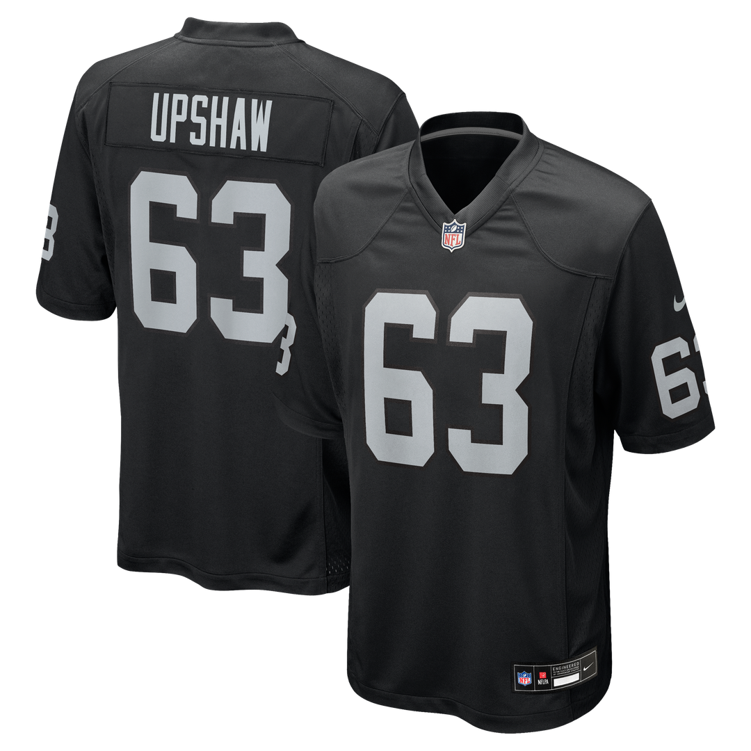 Las Vegas Raiders Gene Upshaw Black Game Retired Player Jersey