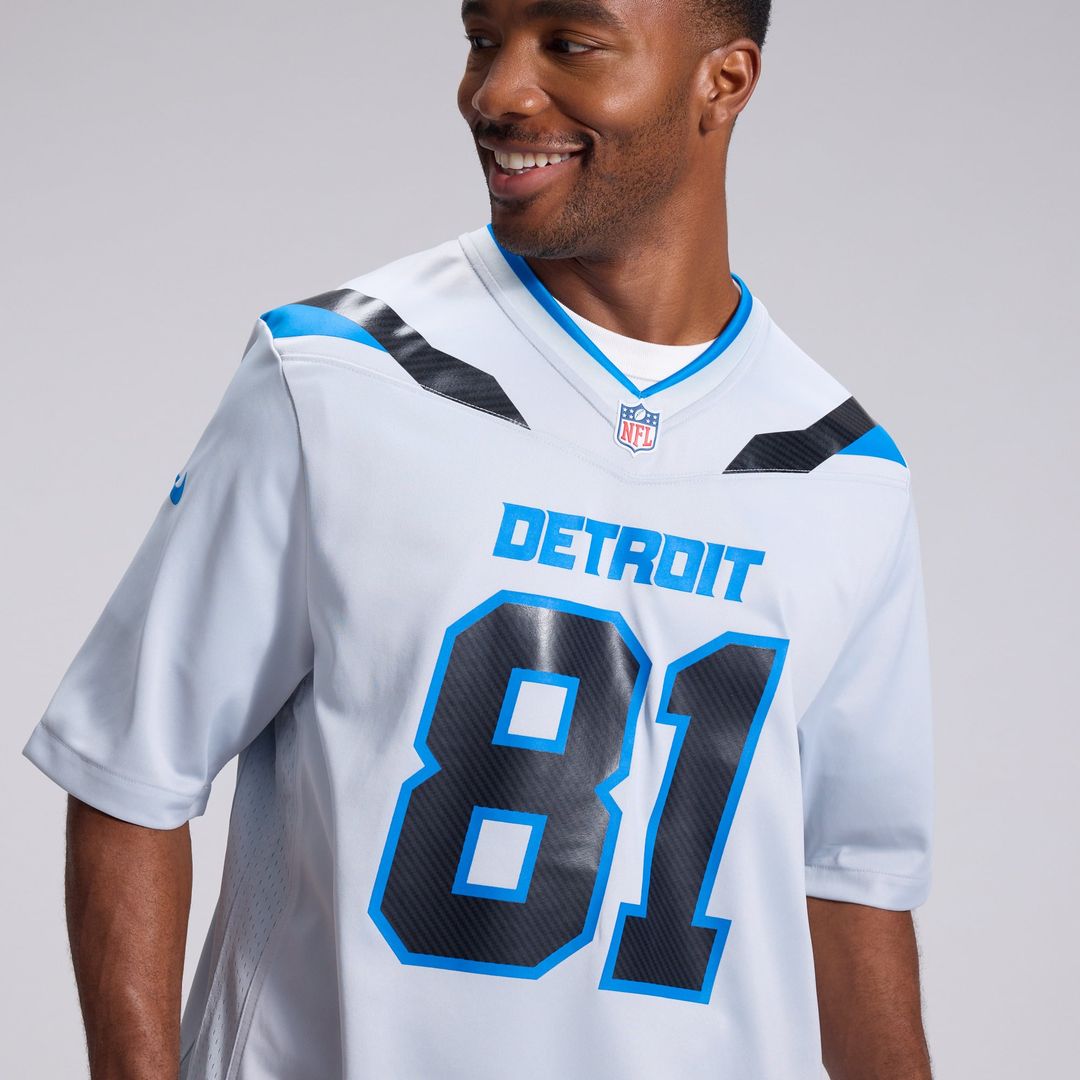 Detroit Lions Calvin Johnson Silver 2026 Rivalries Collection Game Jersey