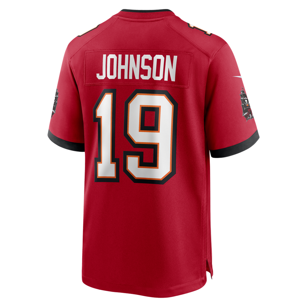Tampa Bay Buccaneers Keyshawn Johnson Red Game Retired Player Jersey