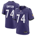 Baltimore Ravens John Simpson Purple Team Game Jersey