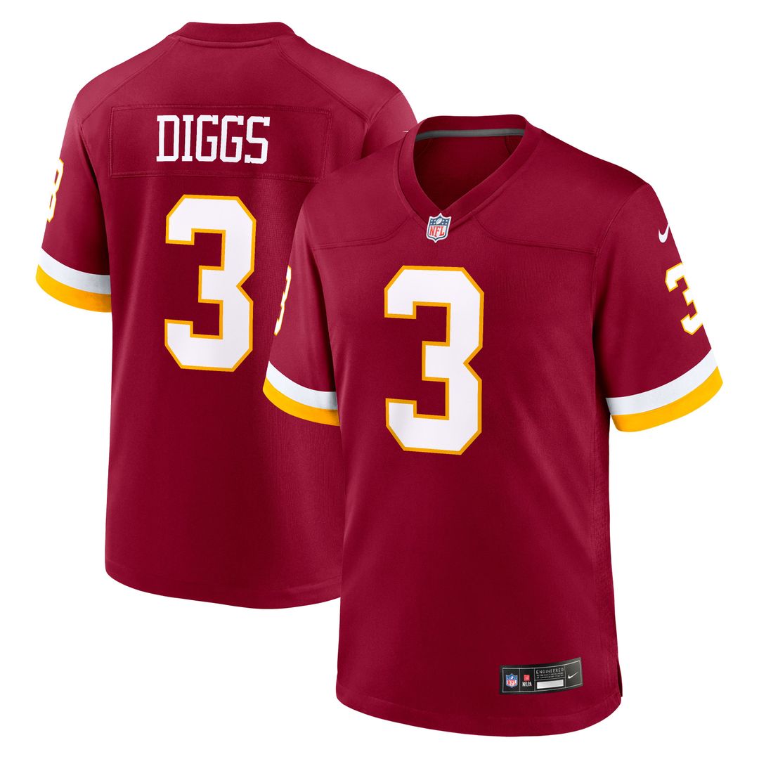 Washington Commanders Stefon Diggs Burgundy Game Jersey
