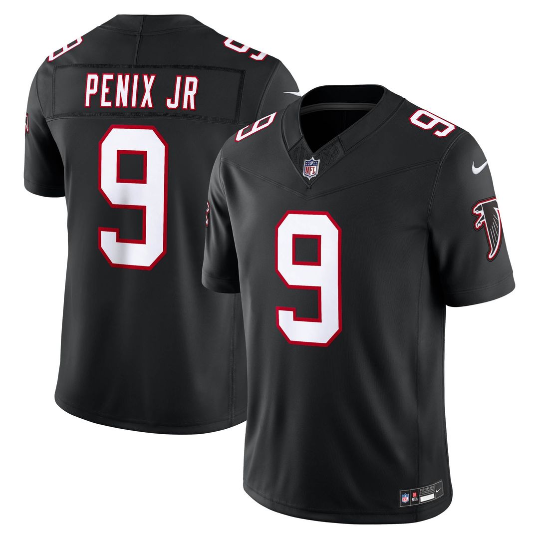 Atlanta Falcons Michael Penix Jr. Red Team Vapor F.U.S.E. Stitched Limited Jersey