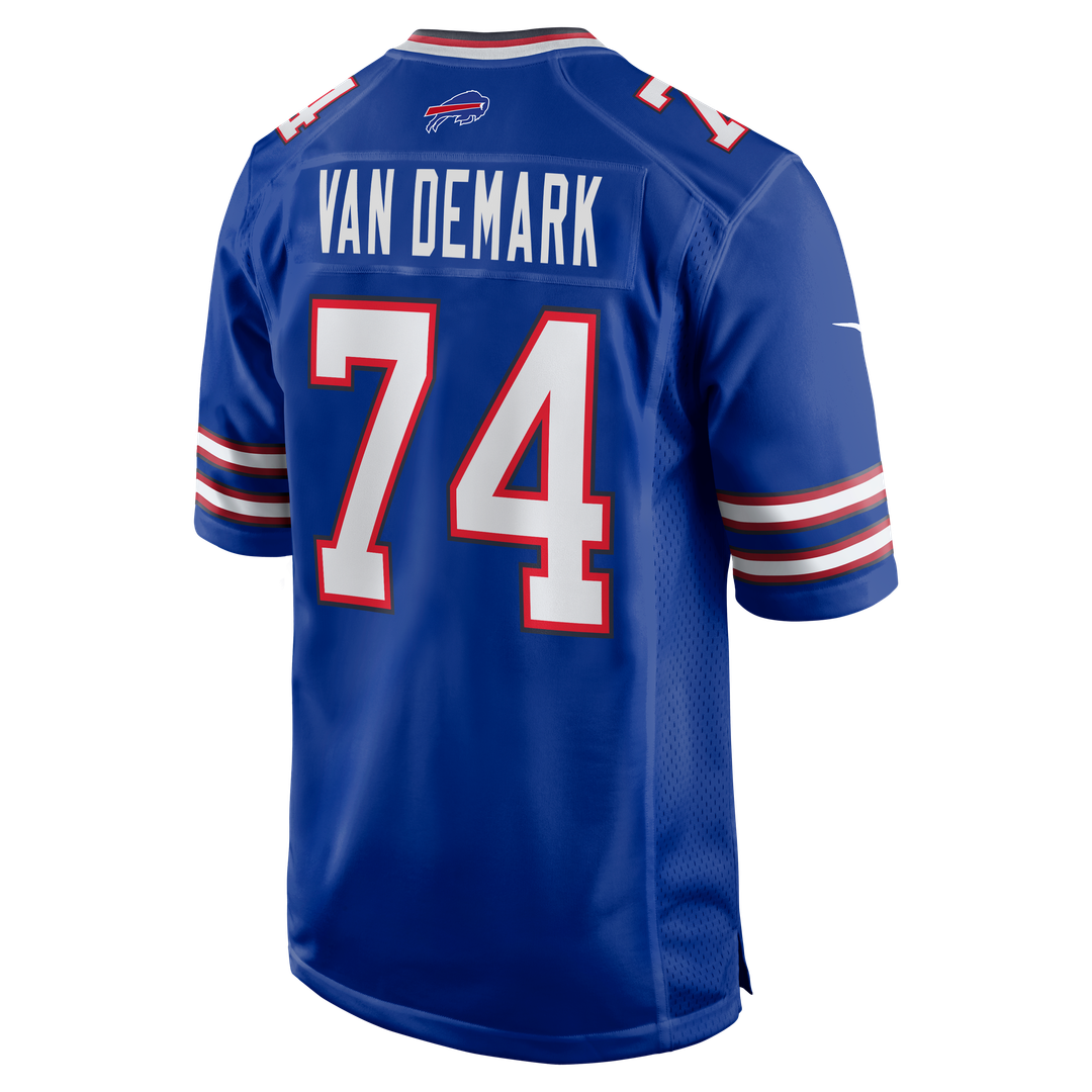 Buffalo Bills Ryan Van Demark Royal Game Player Jersey