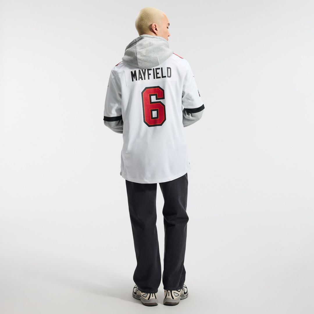 Tampa Bay Buccaneers Baker Mayfield Pewter Alternate Game Player Jersey