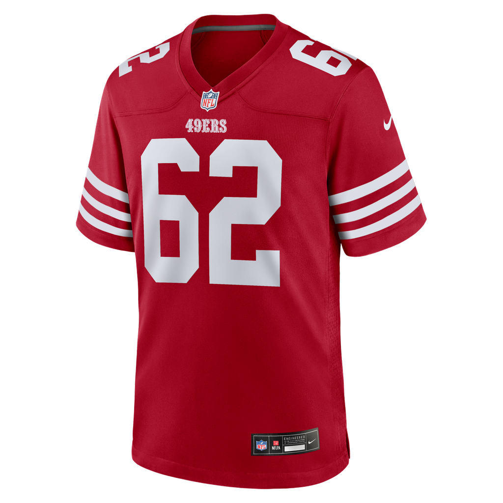 San Francisco 49ers Austen Pleasants Scarlet Team Game Jersey