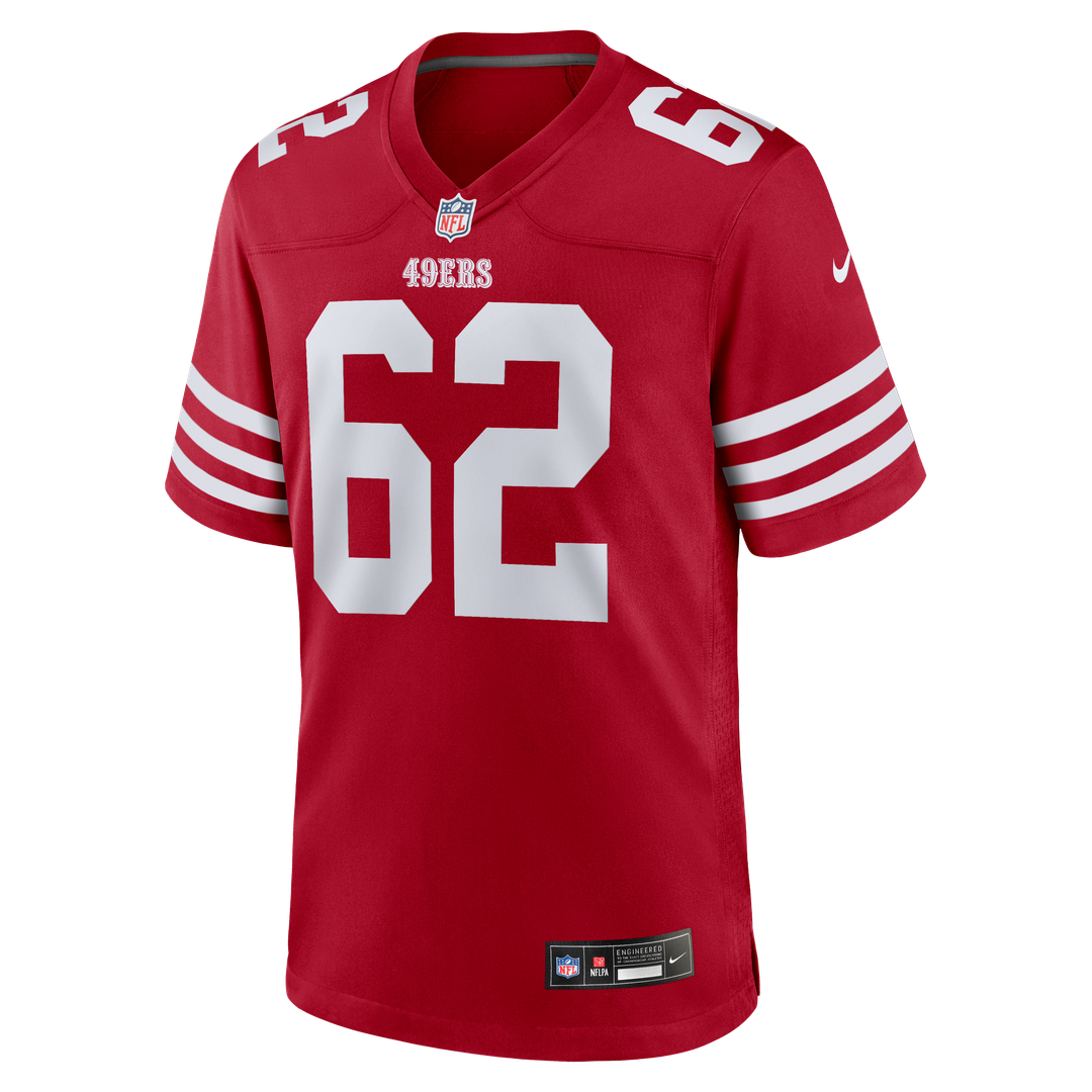 San Francisco 49ers Austen Pleasants Scarlet Team Game Jersey
