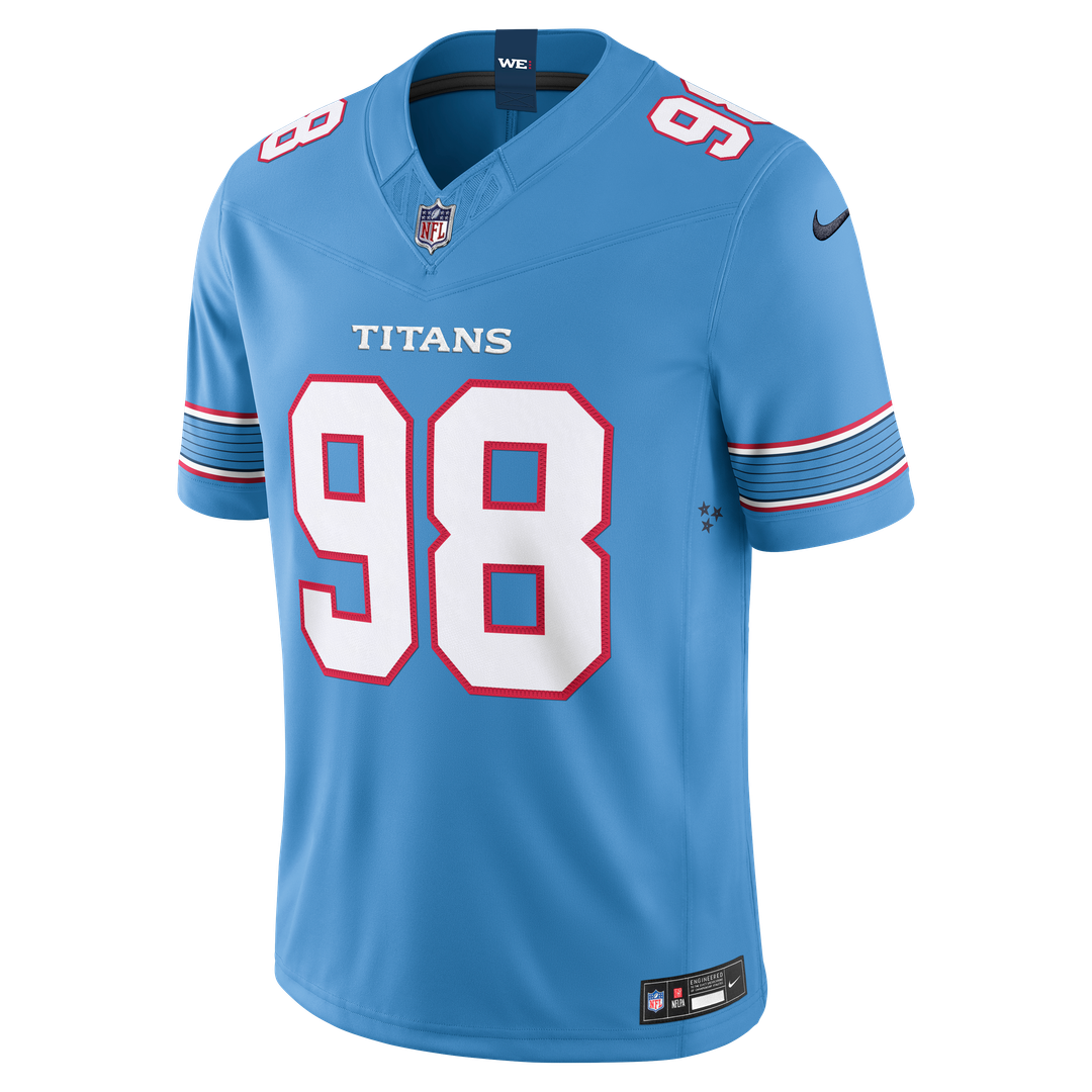 Tennessee Titans Jeffery Simmons White Vapor F.U.S.E. Stitched Limited Jersey