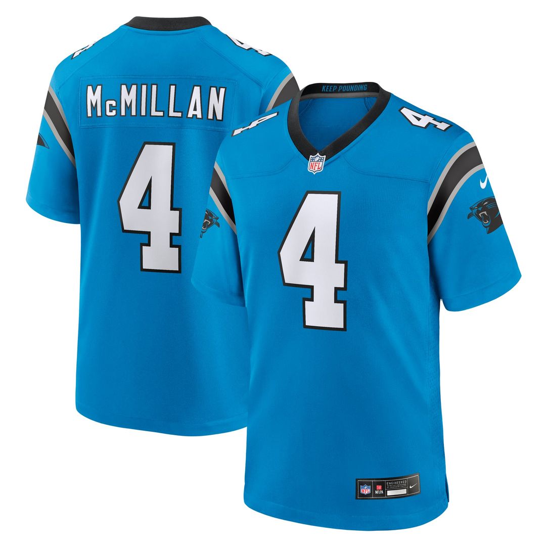 Carolina Panthers Tetairoa McMillan Black Team Game Jersey
