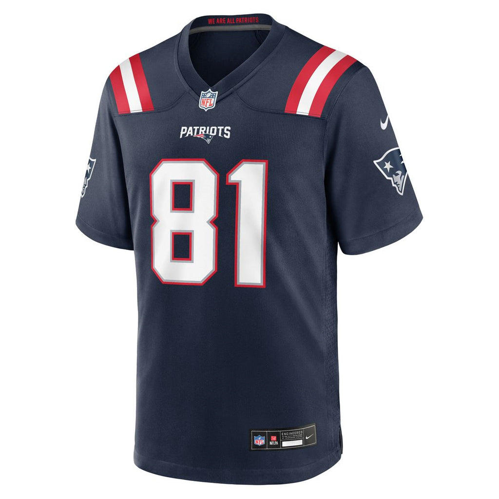 New England Patriots CJ Dippre Navy Team Game Jersey