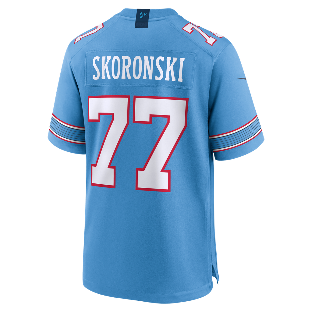 Tennessee Titans Peter Skoronski Light Blue Game Jersey