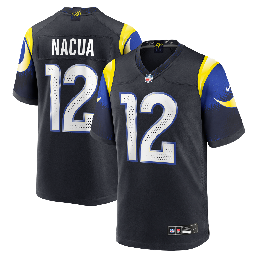 Los Angeles Rams Puka Nacua Dark Blue Rivalries Collection Game Jersey