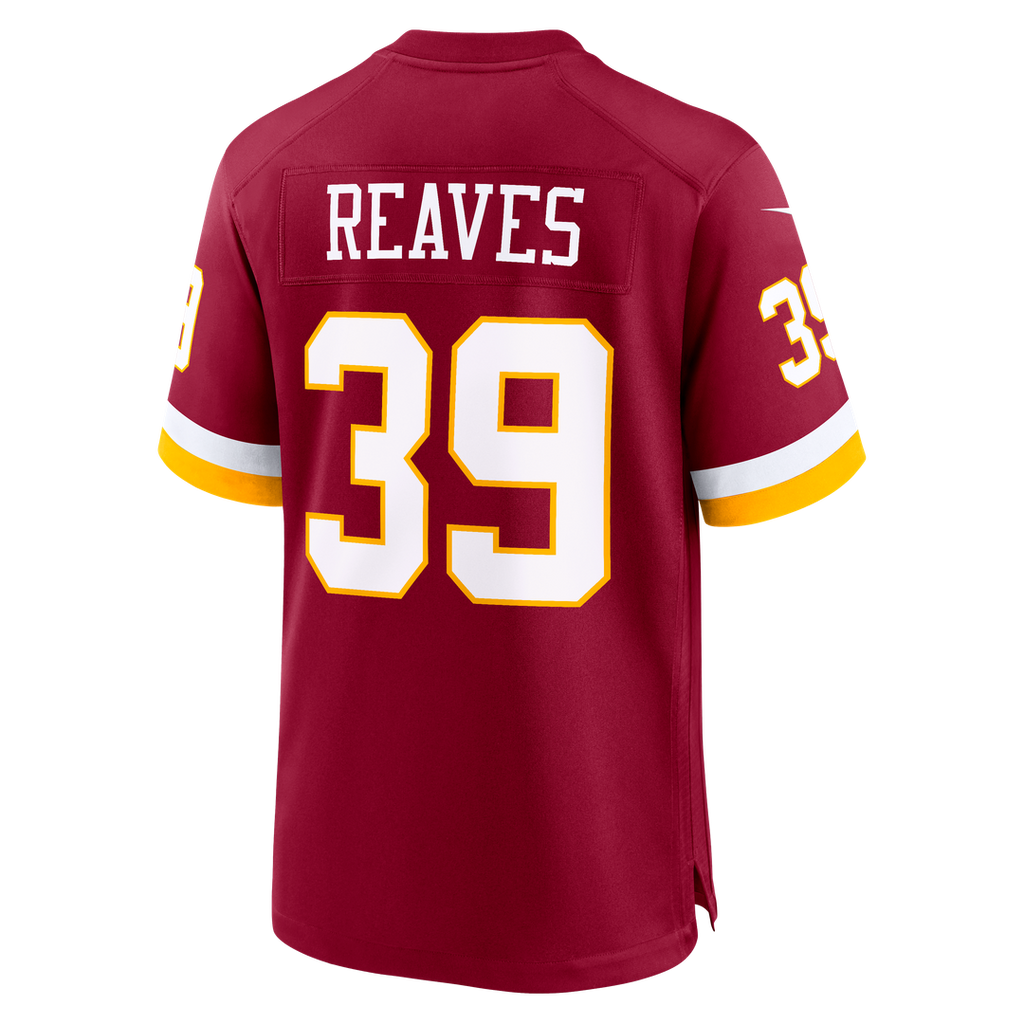 Washington Commanders Jeremy Reaves Black Hail Raiser Alternate Game Jersey