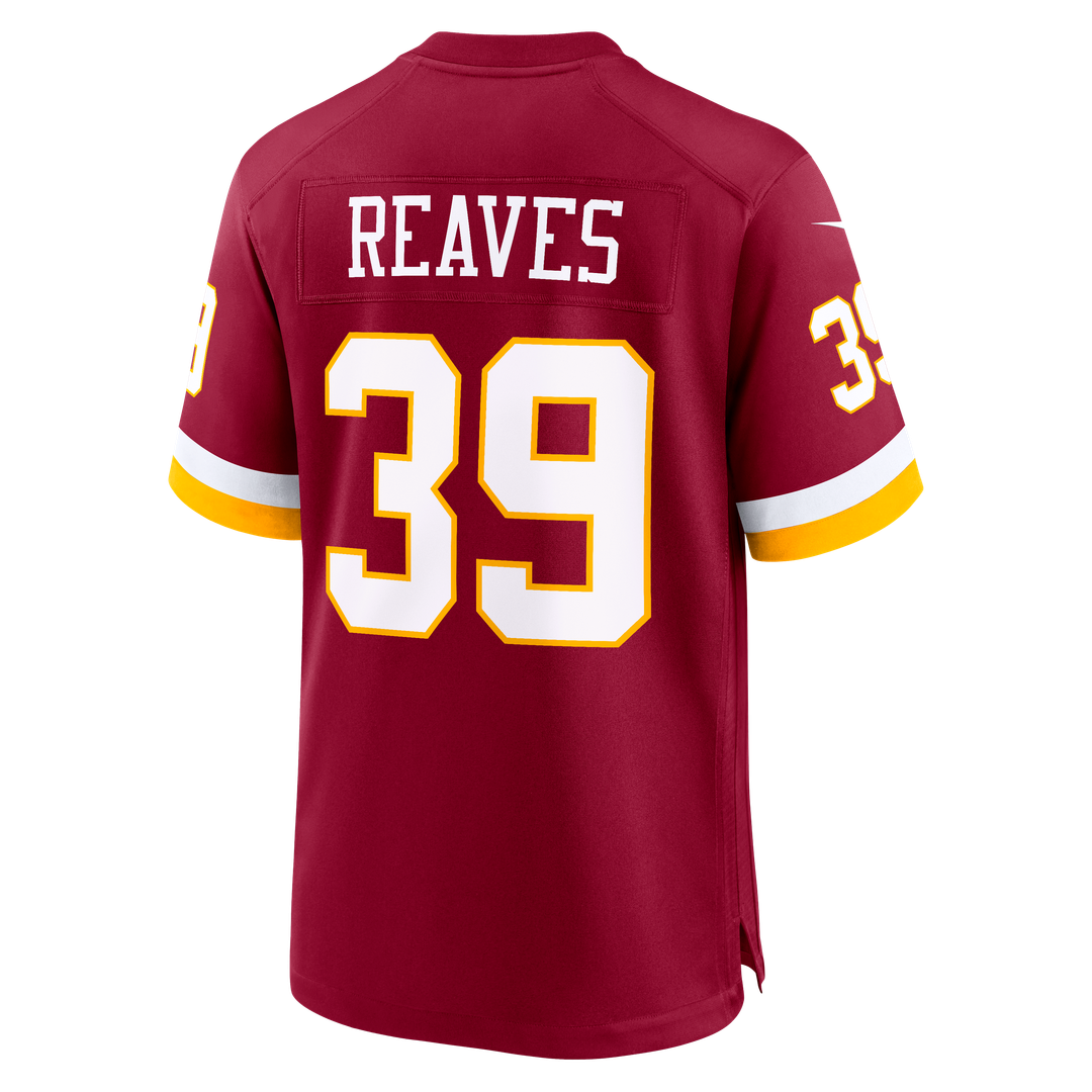 Washington Commanders Jeremy Reaves Black Hail Raiser Alternate Game Jersey